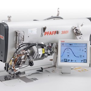 PFAFF 3801 Ekstraforlu kol ön hazırlama işlemine entegre